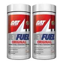[ 2 Pack ] GAT JETFUEL Original -Fat Burner- 144 Oil-Infused Caps (Jet Fuel)