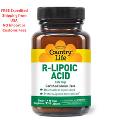 Country Life R-Alpha Lipoic Acid Complex 300mg – 60 Count (Pack of 1)