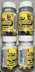 Yellow Hornet Herbal Dietary Supplement Weight Loss Focus Energy 4ct 80 Caps
