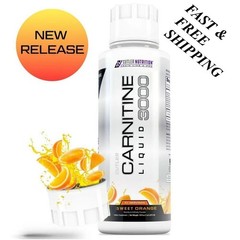 NEW Cutler Nutrition Liquid Carnitine 3000 for Energy and Recovery- sweet orange