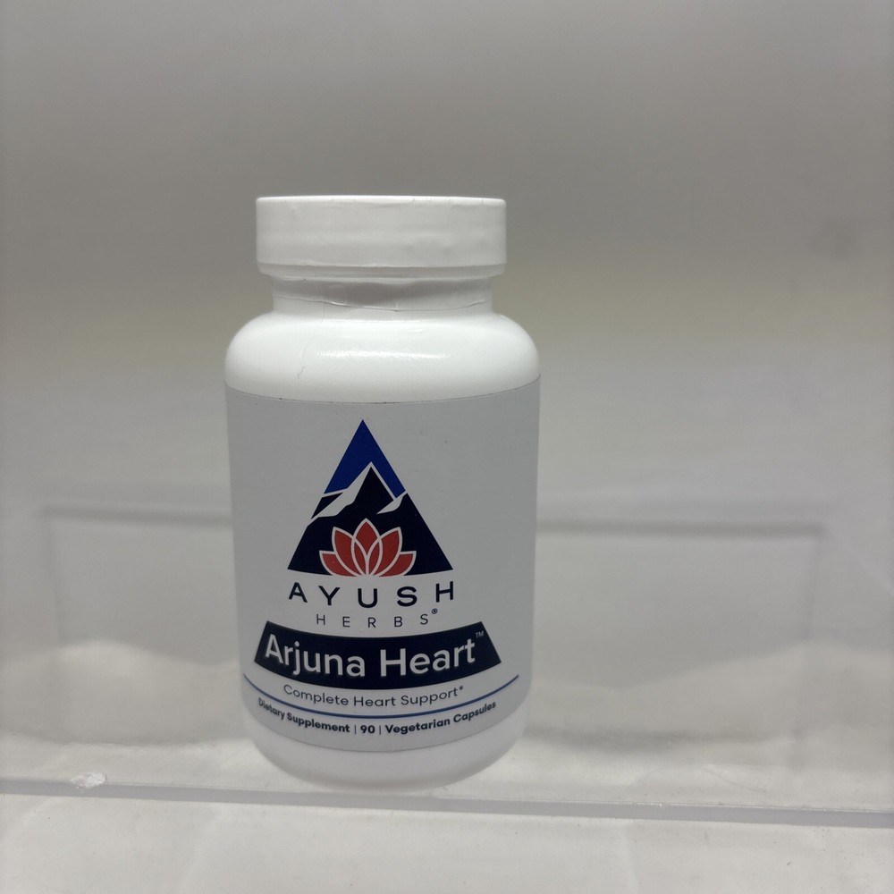 Ayush Herbs Arjuna Heart Ayurvedic Herbal Support & Magnesium 90 Capsules