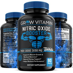 Nitric Oxide Booster Supplement w/L-Arginine 3150MG Premium Workout Muscle Pump