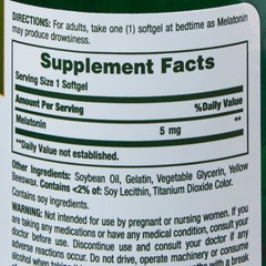 Nature’s Bounty Natural Sleep Aid Softgels 5 mg 1 Bottle(s) 90 per Bottle