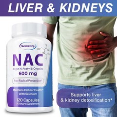 NAC 600mg – N-Acetyl Cysteine-Respiratory Health, Lung, Liver and Kidney Cleanse