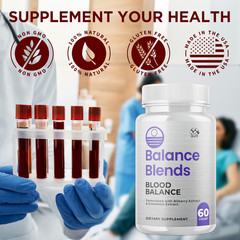 (5 Pack) Balance Blends Advanced Support Blood Supplement BalanceBlends 300 Caps