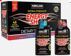 18 Kirkland Signature Extra Strength Energy Shot Variety 2 oz Ea. Blue Raspberry