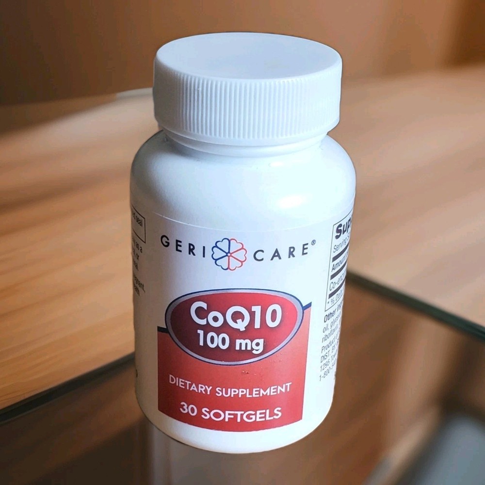 Geri-Care® CoQ10 100mg Dietary Supplement 30 Softgels New