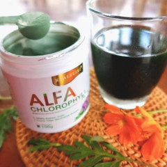 Alfa Chlorophyll Plus fiber natural detox Healthy Skin real elixir set 100g.x4