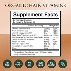 3-Pack NOOR Healthy Hair Formula – NOOR Hair Growth Support Capsules – 180 Caps