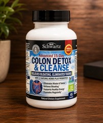 Bio Schwartz Advanced 15 Day Colon Detox and Cleanser 45 Caps New 06/26