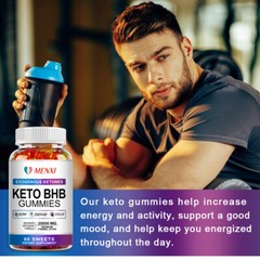 Keto BHB Gummies For Fat Burn ACV Weight Loss Detox Keto Diet Pills 60 Gummy