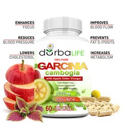 GARCINIA CAMBOGIA 95% HCA WITH APPLE CIDER VINEGAR 3000mg (60 Pills) Weight Loss