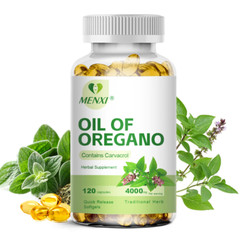 120pcs Oil of Oregano – with Carvacrol Olive Non-GMO Oil- Natural Immune Support