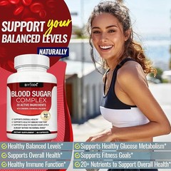 Sugar Blood Intricate Supplement Supports Levels, Blood Sugar Healthy 60 Capsule