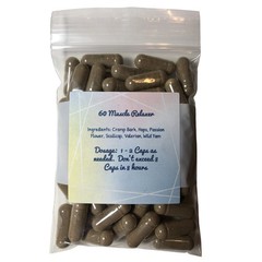 Herbal Calm Blend Capsules – Valerian & Wild Yam – 500mg – 60 Count