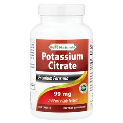 2 X Best Naturals, Potassium Citrate, 99 mg, 500 Tablets