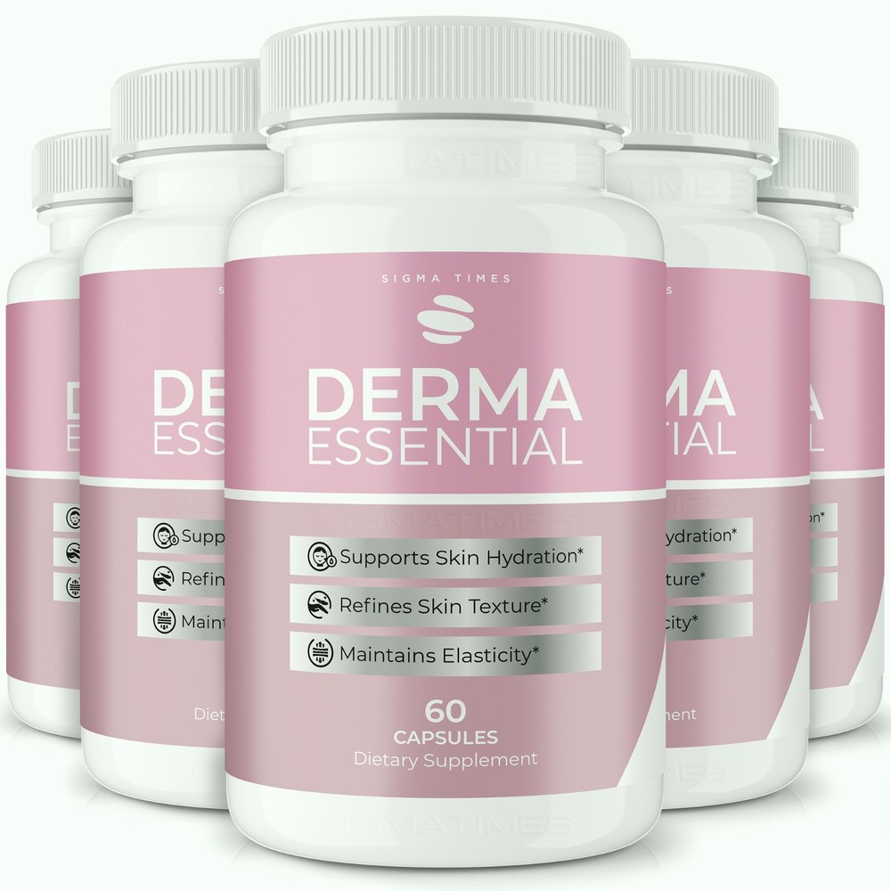 Derma Essential Capsules – Skin Health Support for Daily Glow & Hydration -5Pack