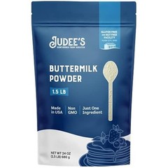 Shelf-Stable 24 oz Buttermilk Powder – Ideal for Baking Pancakes & Cornbread