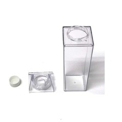 FveBzem Milk Carton Water Bottle 33oz (1000mL) Plastic 33 Ounces, Transparent