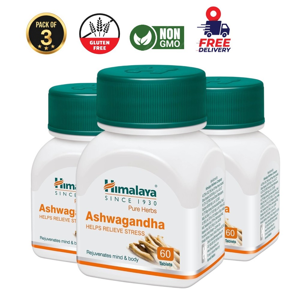 HI.MALAYA Ashwagandha 60 Tabs Pack of 3 Wellness