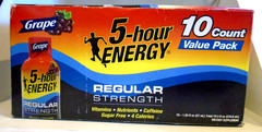 5-hour ENERGY Shot Regular Strength Grape Flavor 1.93 fl oz 10-Count