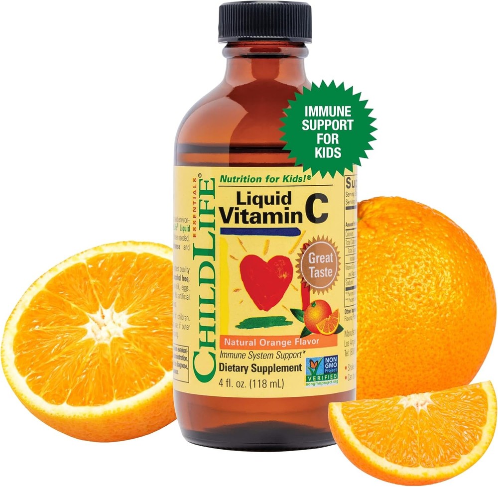 CHILDLIFE ESSENTIALS Liquid Vitamin C – Pure Vitamin C Liquid, 4 Fl Oz