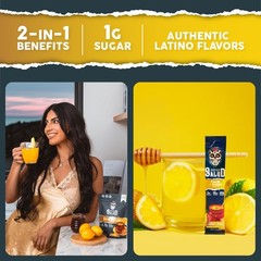 Salud 2-in-1 Sleep Aid + Calm Drink Mix, Lemon Honey 0.21 Ounce (Pack of 15)