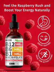 Nusava Vitamin B complex – B 12, B 6 & B 1 + Niacin & Folate 60ML Free Shipping