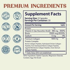 Multi Collagen Types I, II, III, V, & X – 90 Capsules