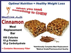 CINNAMON BAR Weight Loss Meal Replacement | 1 Case | SIMILAR TO Optifast® 800