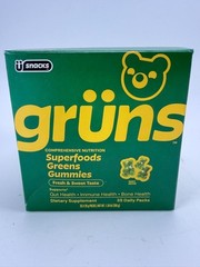 Gruns Superfoods Greens Gummies 35 Daily Packs Best By 05/2027+