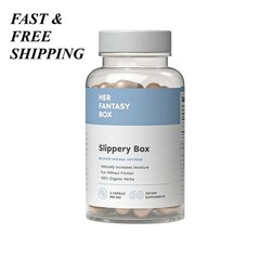 2 BOTTLES-LUXRY Her Fantasy Box Slippery Box – Slippery Elm Bark Vaginal 60PCS