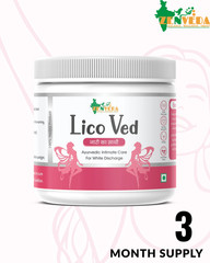 Zen Veda Lico Ved Leucorrhoea White Discharge Vaginal Support 60 Caps 3 Month