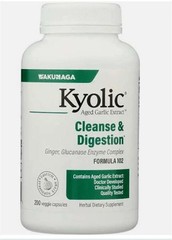 Kyolic #102 Aged Garlic Extract Cleanse & Digestion 200 Veg Caps