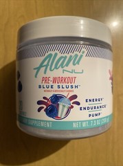 Alani NU PRE-WORKOUT-Blue Slush 7.3 oz 10/2027 NEW/SEALED!!