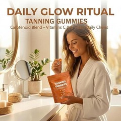 Daily Tanning Gummies Vitamin Blackening Gummies – Enhance Skin Melanin US