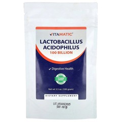2 X Vitamatic, Lactobacillus Acidophilus, 3.5 oz (100 g)