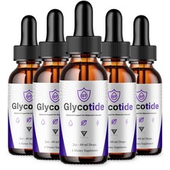 (5 Pack) GlycoTide Advanced Blood Support, Glyco Tide Daily Health Drops (10oz)