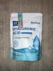 Arofum Hyaluronic Acid Powder + Collagen Peptides Hydration Unflavored 100g