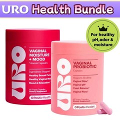 URO Health Bundle: Vaginal Moisture & Mood 120ct + Vaginal Probiotics 120ct