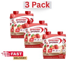 Premier Protein Shake, Strawberries & Cream, 30g Protein, 11 fl oz, 12 ct