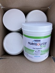 Case Of 4-Nutrisource Fiber Powder Supplement, 15 Cal 7.2 oz Unflavored Free 🚢