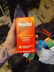 MegaRed Omega-3 Krill Oil Heart Health Support 60 Softgels – EXP 09/2028