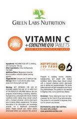 Vitamin C 900mg + Coenzyme Q10 100mg Tablets – Antioxidants, Immunity & Heart