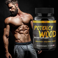 power WOOD Ginseng Ashwagandha Gingko Tribulus, Herbal Supplements 60Capsules