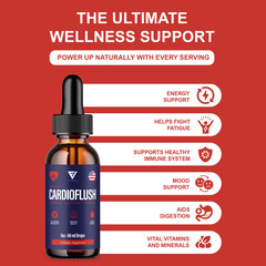 Cardiflush Overall Health Wellness Support, Cardi Flush Drops (2oz)