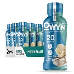 Smooth Vanilla Flavored Protein Shake, 20g Protein, 4g Sugar, 3g Fiber, Dairy…