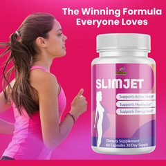 Slim Jet- Metabolism Support, Weight Management Supplement- 5 Bottles