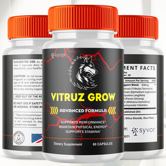 (3 Pack) Vitruz Grow for Men Advanced Max Formula Vitamin Supplement 180 Capsule