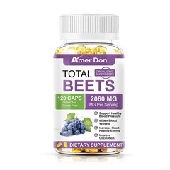 Total Beets Circulation Superfood Beet Root with Blood Pressure Support 120 Caps